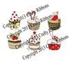 Order Christmas Cupcake - Set of 6 Digis